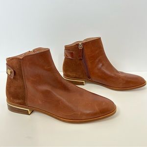 Louise et Cie Womens Tangie Cognac Booties, size 9.5 leather